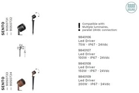 Proiector LED cu Tarus iluminat exterior IP65 SENTO 3000K antracit