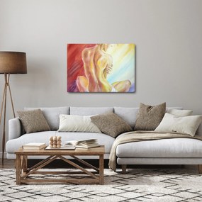 Tablou - Imaginea unei femei care se odihnește, pictură în ulei (70x50 cm)