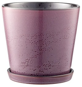 Ghiveci de flori cu suport din gresie Bitz Jungle, ø 14 cm, violet