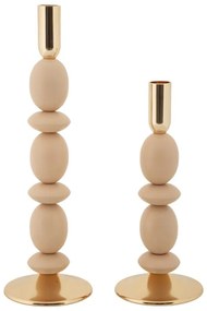 Mauro Ferretti Set Suport Luminări Shuttle Roz 2 Bucati Cm Ø10X25-10X33,3 | Aosom Romania