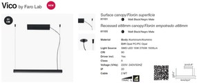 Lustra LED suspendata design modern minimaliat VICO II 60cm