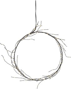 Decorațiune luminoasă neagră ø 24 cm de Crăciun Nike – Star Trading