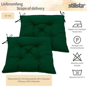 STILISTA perne de scaun, 2 buc, 40 x 40 x 8 cm, antracit