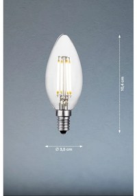 Bec E14, cu lumină caldă 2 W Standard – Fischer &amp; Honsel