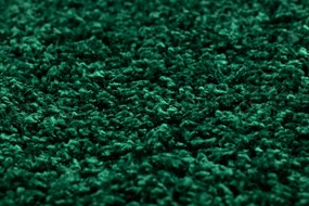 Covor SOFFI cerc shaggy 5cm sticla verde