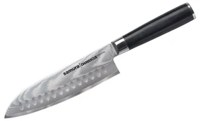 Cutit Samura Santoku Damascus Best, HRC 61, lama 18 cm