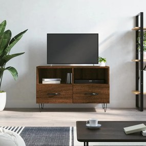 828971 vidaXL Comodă TV, stejar maro, 80x36x50 cm, lemn prelucrat