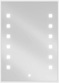 Mexen Ner oglindă de baie iluminată 50 x 70 cm, LED 6000K, anti-aburire - 9809-050-070-611-00