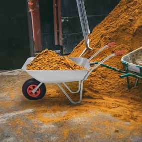 Roabă LARRY zincată, capacitate max. 80l/100kg, argintiu/negru Gardebruk