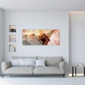 Tablou - Turnul Eiffel în stil vintage (120x50 cm)