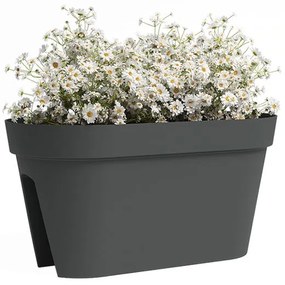 Jardinieră pentru balustradă din plastic reciclat de agățat / de perete 60 cm Capri – Artevasi