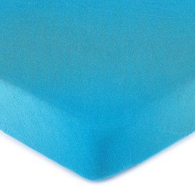 Cearşaf de pat 4Home bumbac jersey, albastru, 220 x 200 cm