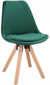 SCAUN SCANDINAV,VERDE, CATIFEA S1