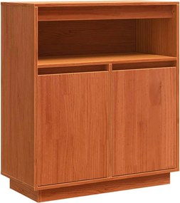 vidaXL Bufet Maroniu cerat 70 x 34 x 80 cm Lemn de pin masiv