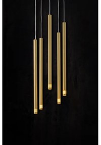 Lustră pe cablu STALACTITE LASER 5xG9/2,5W/230V aurie