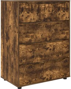 vidaXL Dulapuri de depozitare 2 pcs Stejar fumuriu 80 x 48 x 105 cm