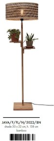 Lampadar eco din bambus cu polita Java nat/50x22, nat