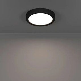 Eglo 901297-LED plafonieră FUEVA LED, 7,5W, 230V, 2700/4000/6500K, Ø16,6 cm, negru