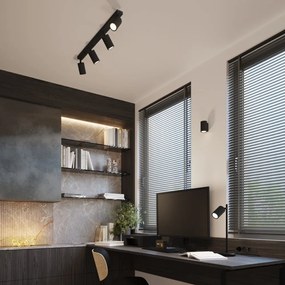 Veioză neagră (înălțime 43 cm) Gleam – Sollux