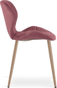 Scaun de masa MANGO VELVET, roz inchis