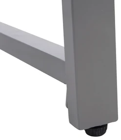Outsunny Masă de Cafea pentru Terasă și Grădină cu Cadru din Aluminiu și Ratan PE, Suprafață Acoperită cu Sticlă, 50x50x50cm, Gri | Aosom Romania
