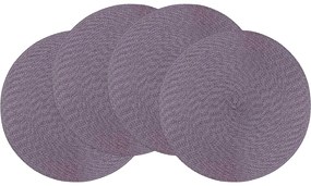 Suport de farfurie Altom Straw violet, diametru 38 cm, set de 4 buc.