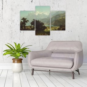 Tablou - Albert Bierstadt, Lake Lucerne, reproducere (90x60 cm)