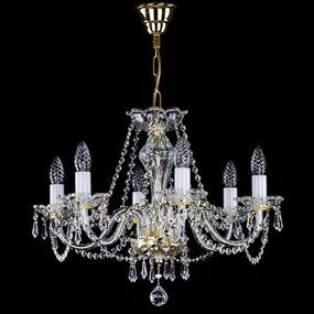 Candelabru Cristal Bohemia Exclusive 6 brate, diam. 57cm HAMINDA VI CE