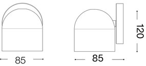 Spot LED de perete Ideal Lux DODO 1xGX53/9W/230V alb