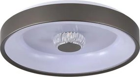 Searchlight 89735-38LT - Plafonieră LED dimabilă POLKA, 24W/230V + 6W, Ø 38,5 cm, maro