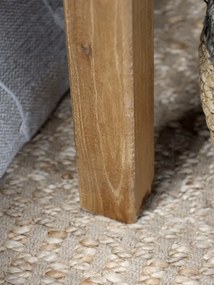 Noptieră din lemn masiv reciclat, cu sertar, H64 cm, aspect vintage