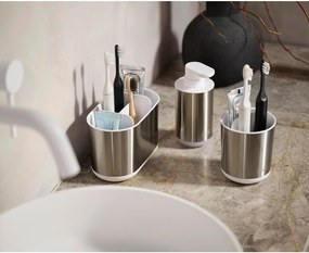 Dozator de săpun lichid argintiu din oțel inoxidabil 300 ml Duo Steel – Joseph Joseph