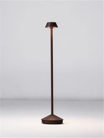 Lampadar/Lampa de podea LED de exterior IP65 ARION maro rustic