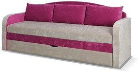 Expedo Canapea extensibilă SPARTAN, 86x208x75, Stejar santana/violet (ibiza03/ibiza21)