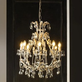 ONLI - Candelabru pe lanț BOTTE 8xE14/6W/230V alb