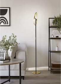 Eglo 901973-LED Lampă de podea reglabilă CASTELPOTO 2xLED/8,8W/230V auriu/negru