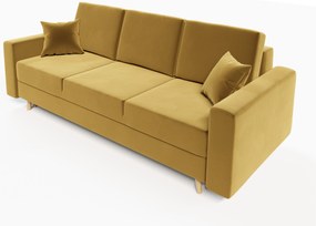 Canapea extensibilă Kineton (galben). 1007751