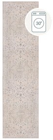 Covor tip traversă crem lavabil 60x230 cm Teo Traditional – Flair Rugs