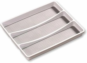 Kesper 30094 Dulap de plastic 3 compartimente,alb, 40,5 x 32,5 x 4,5 cm