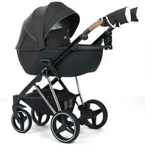 Carucior 3 in 1: Cadru usor din aluminiu, Landou confortabil, Varianta sport ergonomica, Scoica auto - CPC-66-negru