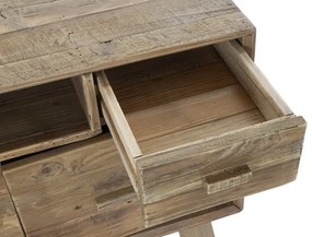 Comoda TV, natur, din lemn de pin reciclat, Aubeline