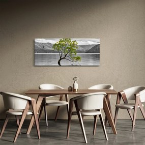 Tablou copacului în mijlocul lacului (120x50 cm)