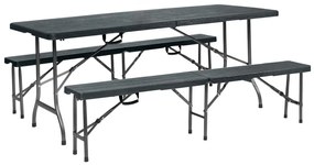 Set mobilier de grădină Ubicado (negru) (pentru 4 persoane). 1116533