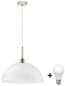 Lustră LED pe cablu 1xE27/60W/230V alb