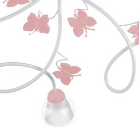 Lustră aplicată pentru copii BUTTERFLY 5xE14/6W/230V ONLI