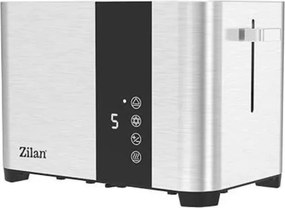 Toaster digital Zilan ZLN6334 2 felii, Inox, 3 functii, Display LED cu touch screen, Tavita pentru firimituri, 850W