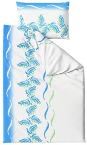 Lenjerie de pat din microsaten SOFTURE, alb-albastru Dimensiune lenjerie de pat: 70 x 90 cm | 140 x 200 cm