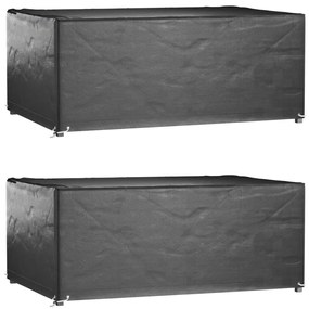 vidaXL Huse mobilă grădină, 2 buc, 8 ocheți, 180x122x75cm, rectangular