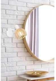 Aplică de perete albă-în culoare naturală ø 10 cm Atarri – Candellux Lighting