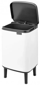 Cos de gunoi Brabantia Bo Small Hi 1006643, 7 L, Deschidere lina si silentioasa, Baza antiderapanta, Alb